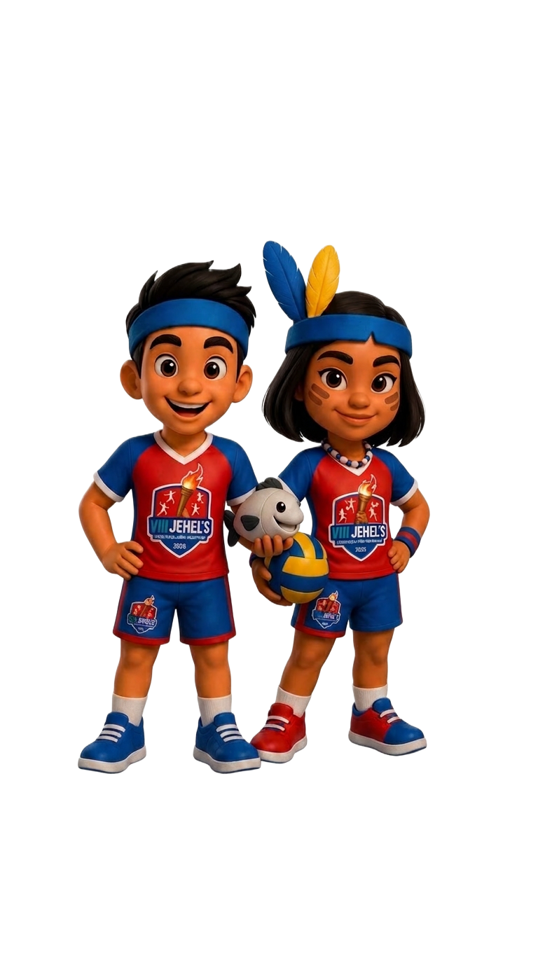 Mascotes oficiais dos Jogos Escolares Helenenses